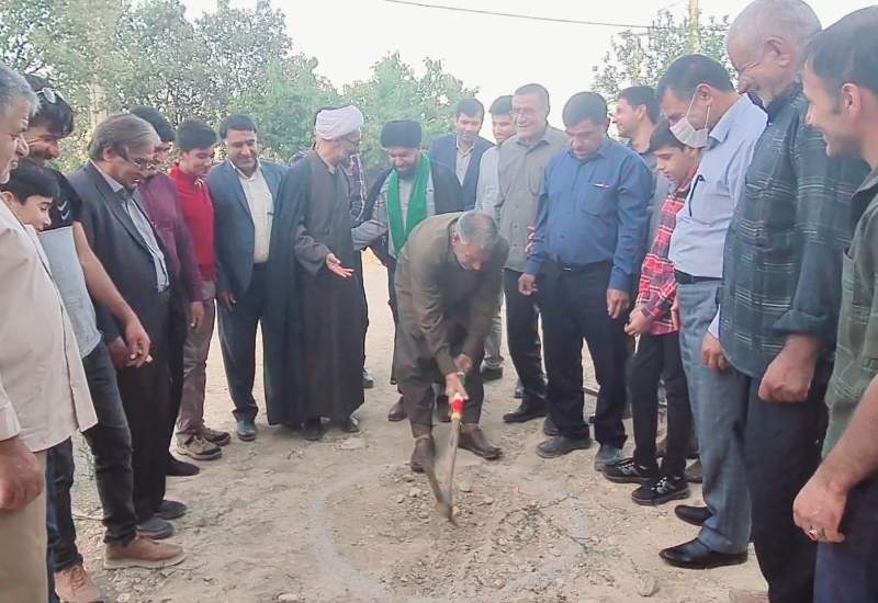 کلنگ زنی احداث مسجد "الغدیر" در روستای  بهارستانِ چیتاب در روز غدیر