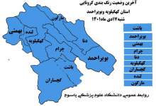 کهگیلویه و بویراحمد "فعلا" در وضعیت آبی کرونایی / تأکید بر رعایت پروتکل های بهداشتی و پوشیدن ماسک