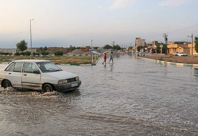 بارش‌ شدید باران دوشنبه در غرب کشور