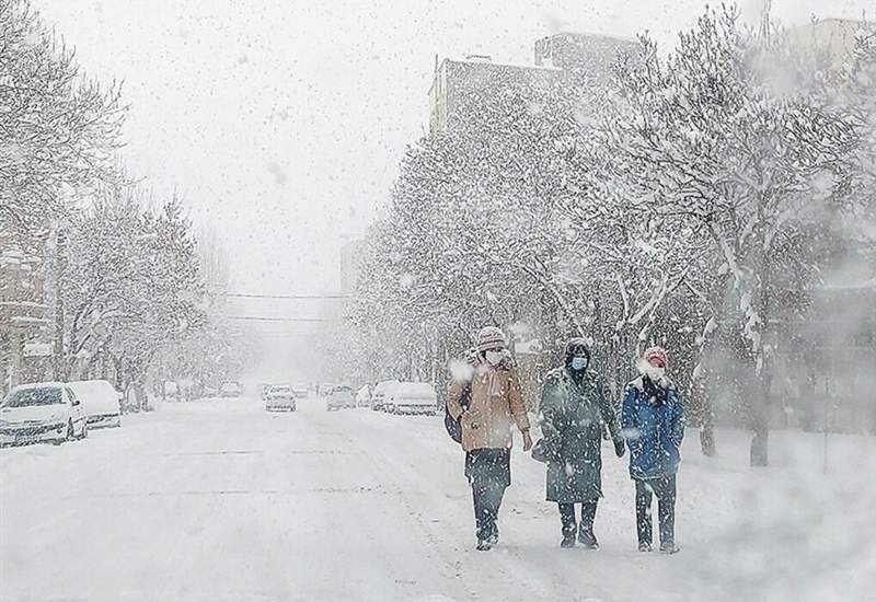 بارش برف و باران در اکثر نقاط کشور